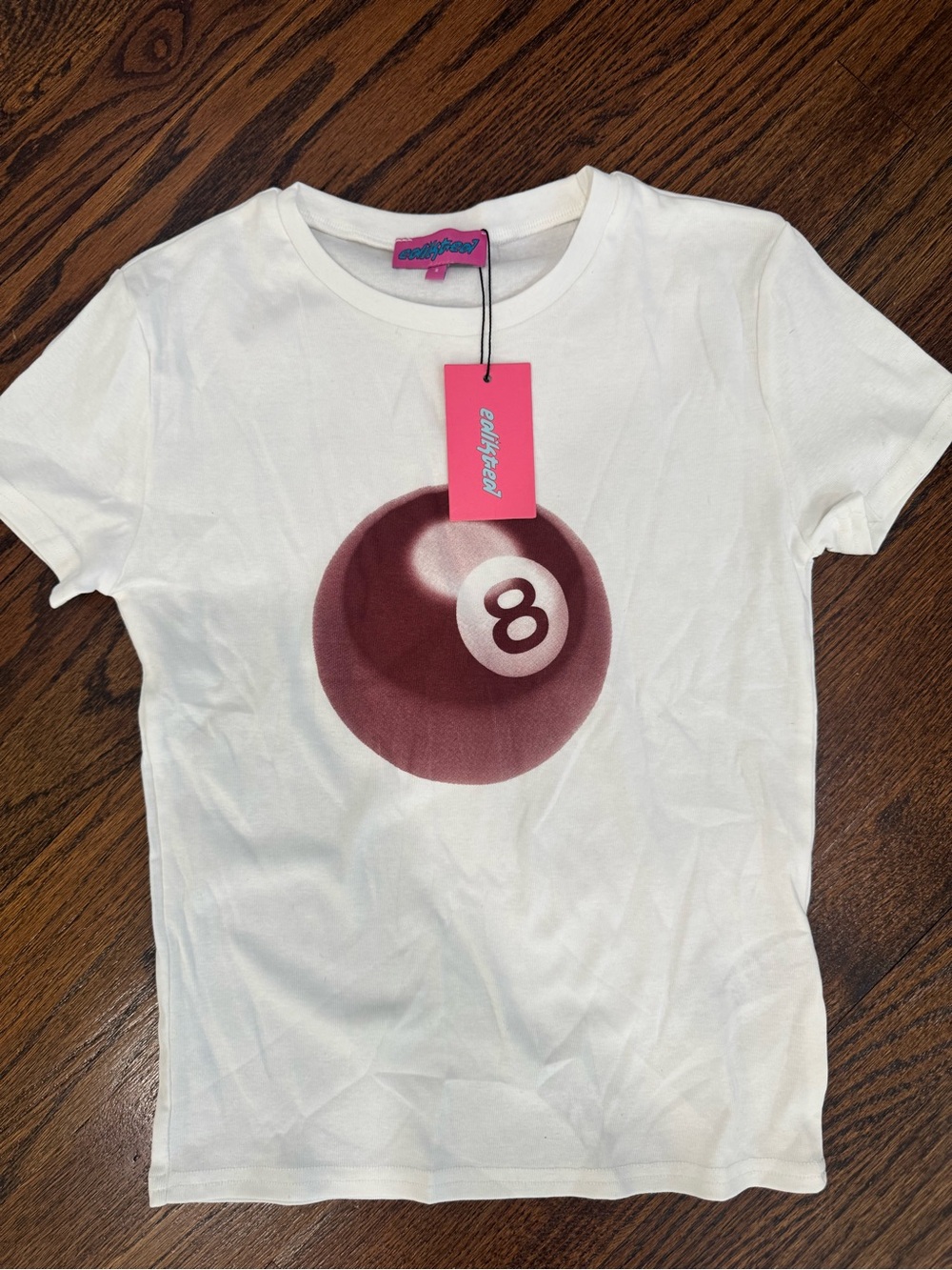 Edikted White 8 Ball T-Shirt